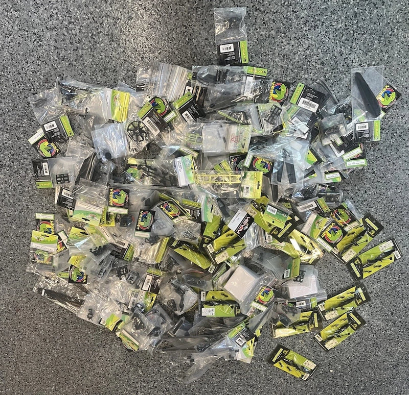 HUGE 500+ Pcs Lot of Venom RC Helicopter Parts NEW/Sealed
