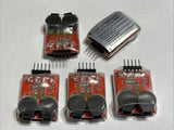 5X 2S-4S Cell Lipo Battery Dual Speaker Low Voltage Alarm Buzzer LED 7.4V-14.8V-