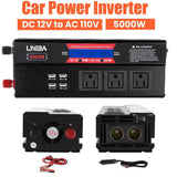 5000W LCD Car Power Inverter DC 12V To AC 110V Modifie Sine Wave Solar Converter
