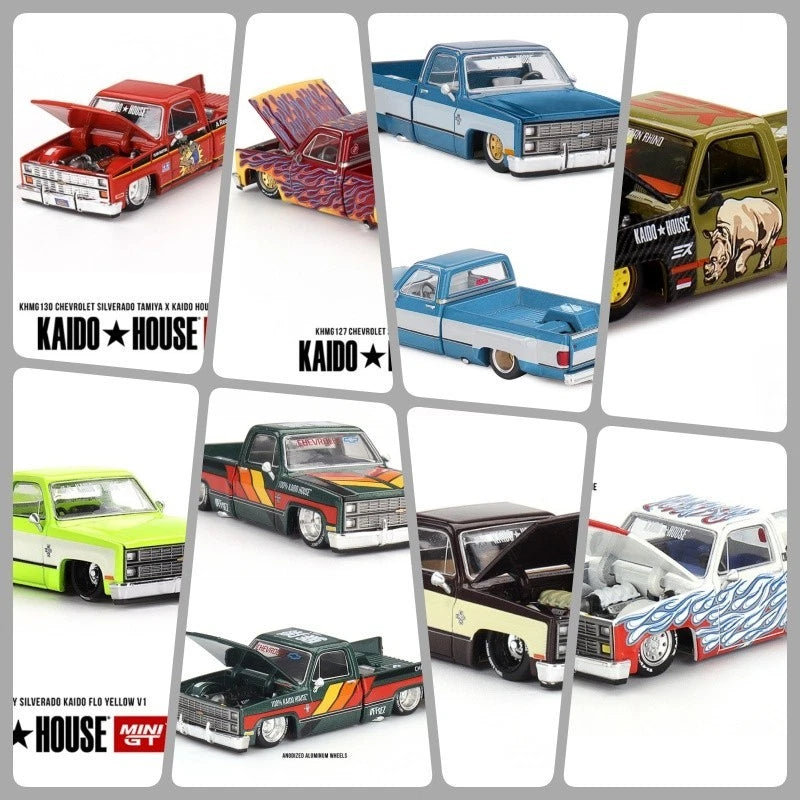 Kaido House x Mini GT 1:64 Chevy Silverado Diecast Model Car - You Pick KHMG