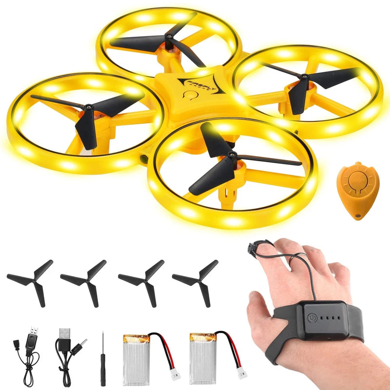 Gesture Control Drone Rc Quadcopter Aircraft Hand Sensor Drone with Smart Wat...