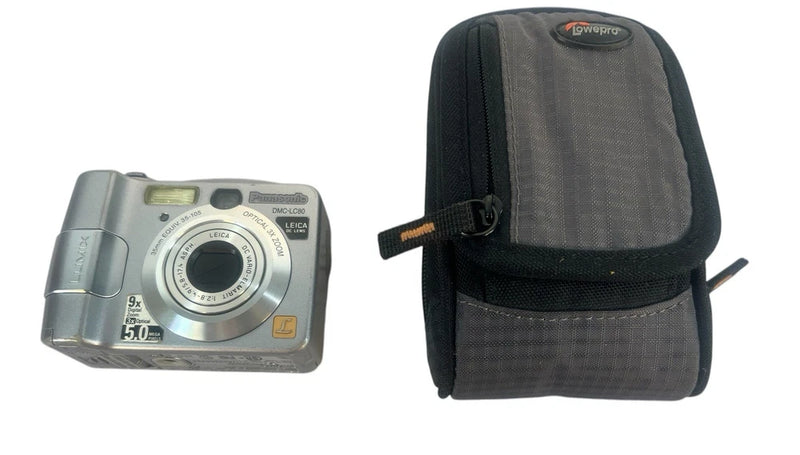 vtg y2k Panasonic LUMIX DMC-LC80 5.0MP COMPACT  DIGITAL CAMERA NO CARD works