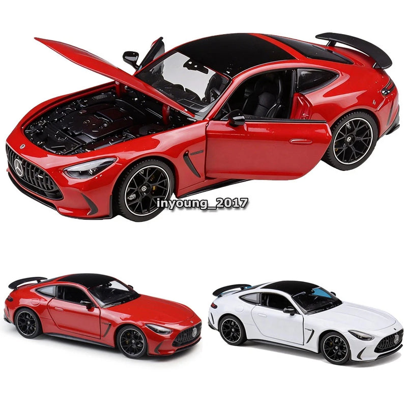 1:24 AMG GT 63 Model Toy Car Diecast Toy Vehicle Doors Open Friction Powered