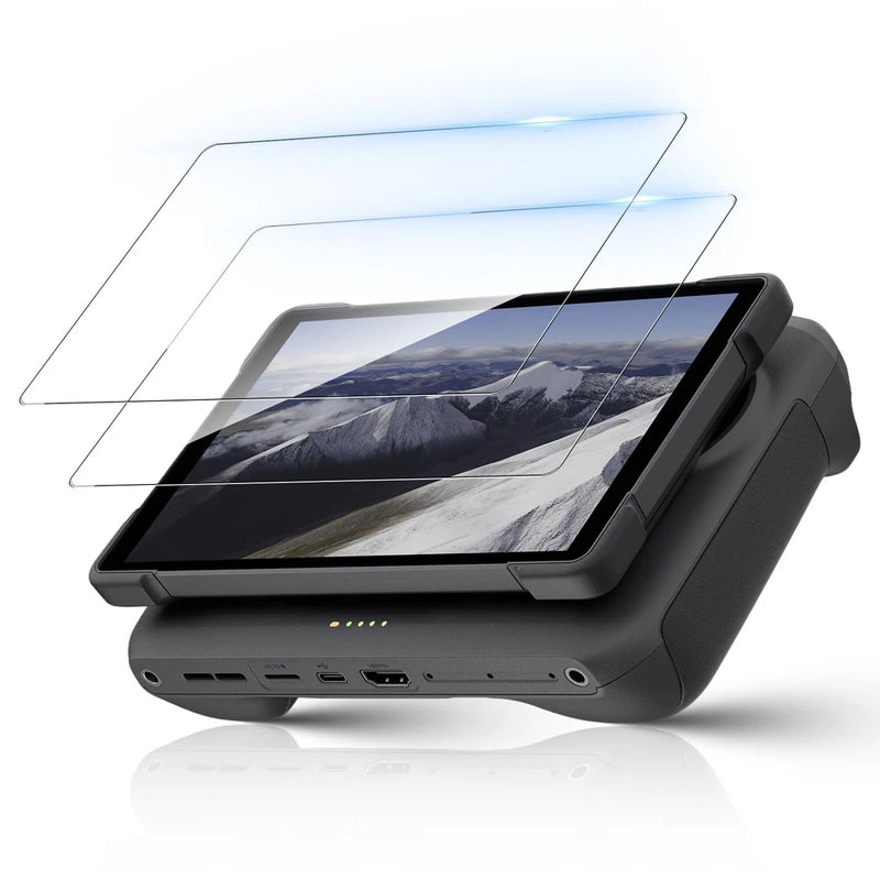 Drone remote control with touchscreen and clear screen protectors