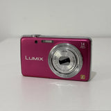 Panasonic Lumix DMC-FH6 Digital Camera Pink 14.1MP FOR PARTS NOT WORKING