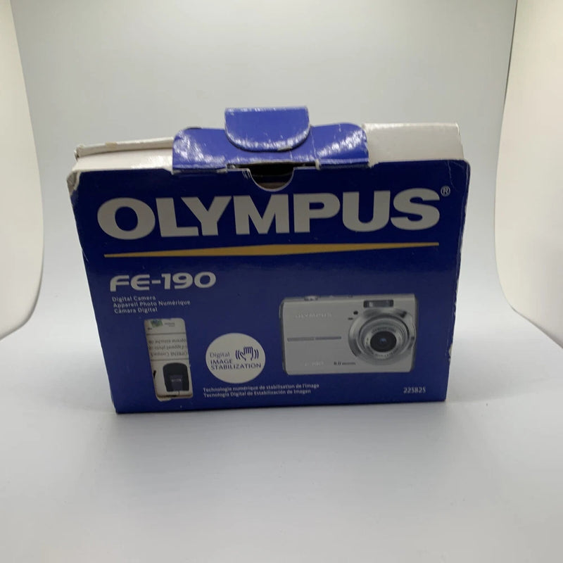 OLYMPUS FE-190  Manuals And Box FOR PARTS AS-IS