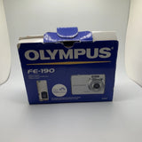OLYMPUS FE-190  Manuals And Box FOR PARTS AS-IS