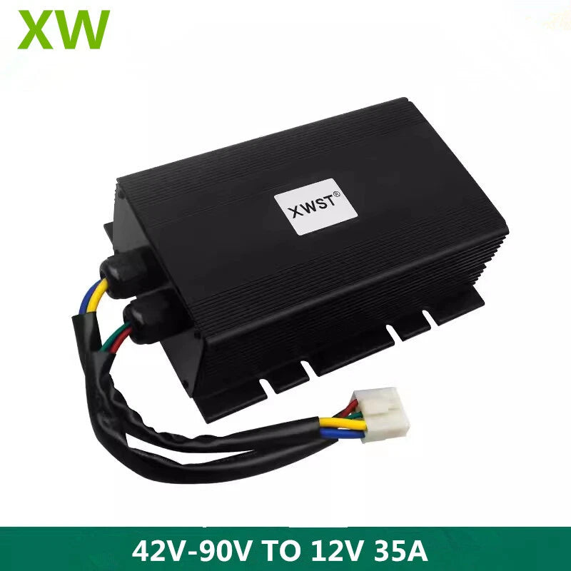 42V-90V To 12V 35A DC-DC Isolated Power Converter Step-down Module 48V60V72V-12V