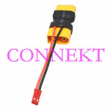 XT90 Male to Female & in-line JST Male Adapter for Lipo Battery FPV LED Lights