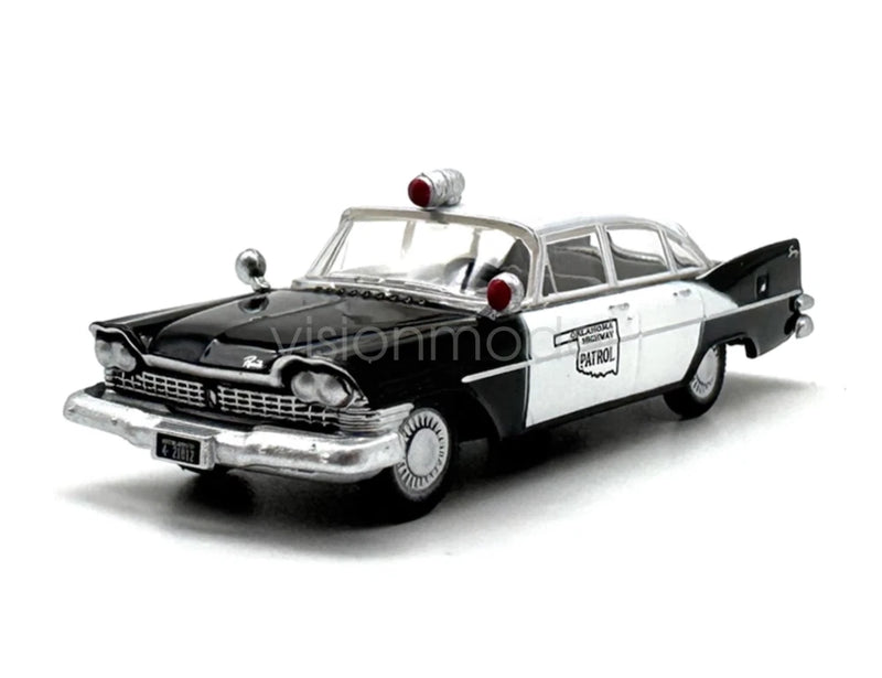 1:87 Oklahoma Highway Patrol Police Classic Sedan Model Diecast Metal Car Gift