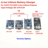 5V Micro/Mini USB-C Lithium Polymer Li-ion 18650 Battery Charger Charging Module