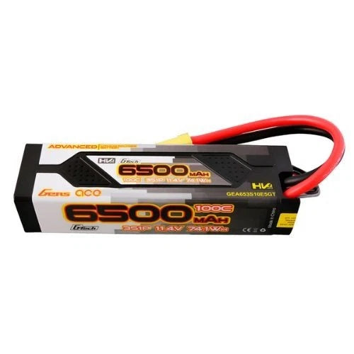 6500mAh 3S 11.4V 100C Gens Ace G-Tech Lipo Battery Pack 60# with EC5 Plug