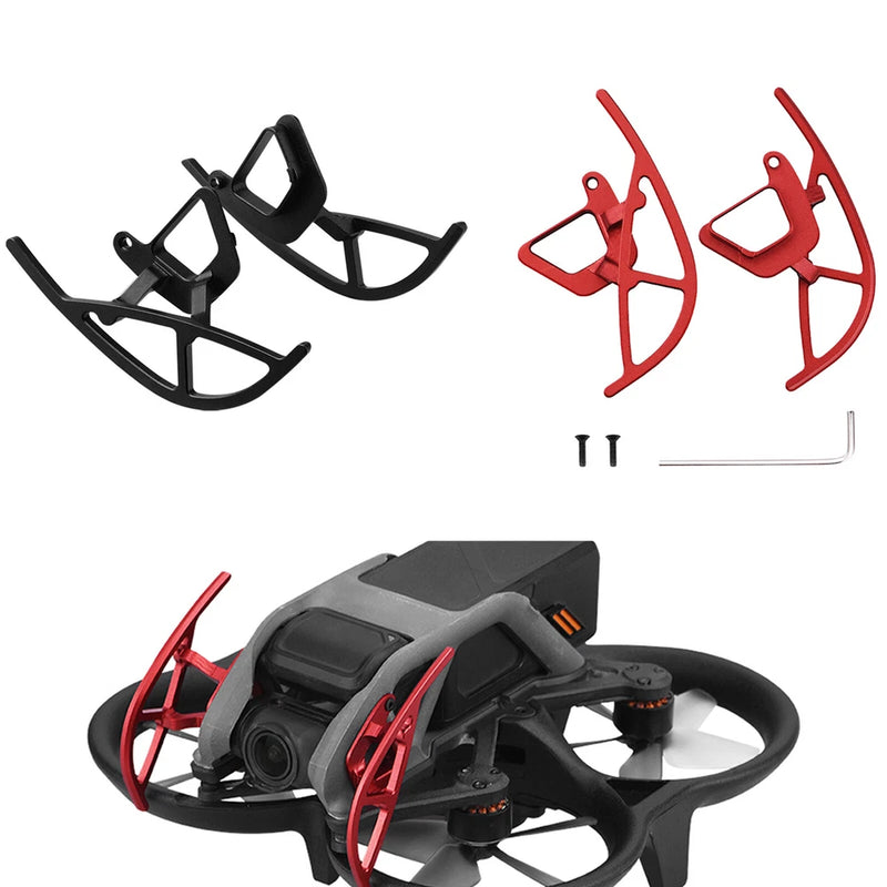 Drone front gimbal collision bumper, black protective bar set with mounting screws