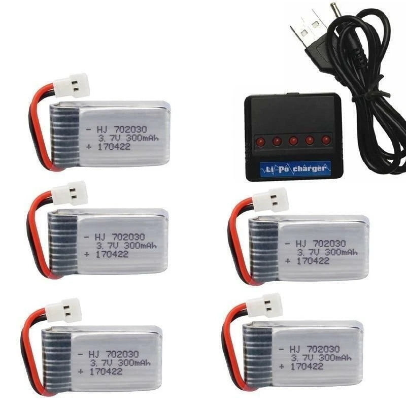 3.7V 300mAh Lipo Battery For Syma X11 E55 Fq17w F180 Fy530 U816 U830 H107 S39-1