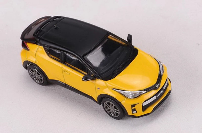 DCT 1/64 Scale  C-HR CHR  Hybrid GR Sport Yellow Diecast Car Model Toy