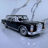 Mercedes Benz 600 (1963) Welly 1:24 Scale Diecast Model Classic Retro Car Black