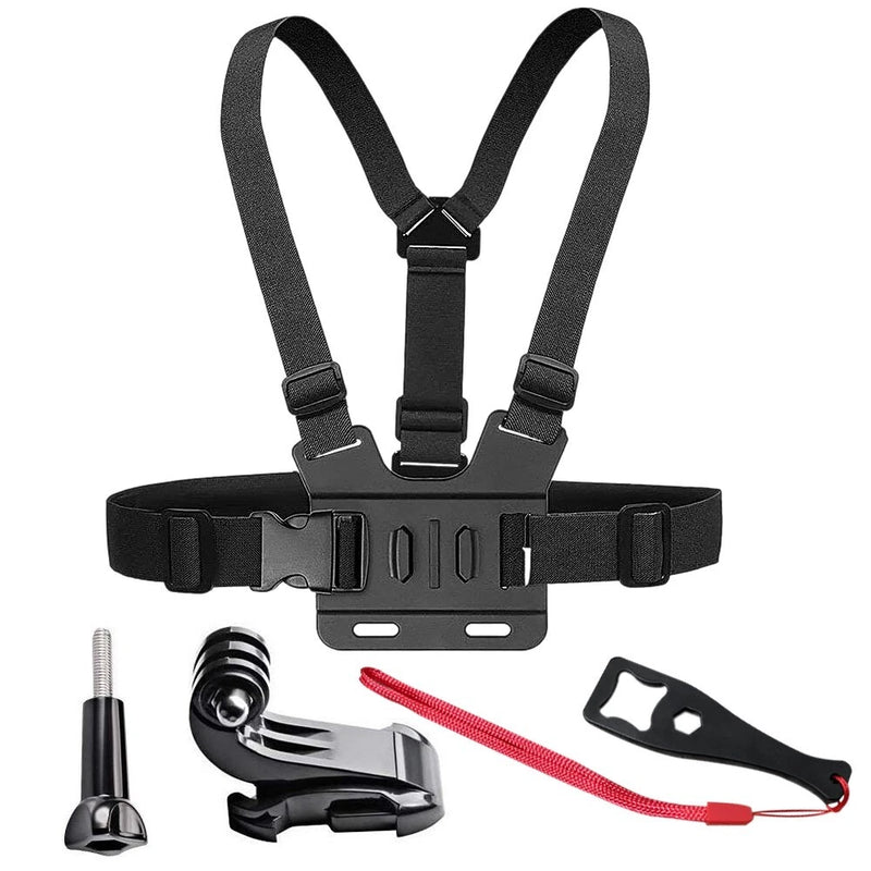 Durable 4x Kit Chest Head Wrist Strap f AKASO EK7000 EK5000 Action Cameras