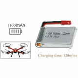 3.7V 1100mAh 25C LiPO Battery JST plug for JJRC H11C H11D RC FPV Drone Lipolymer