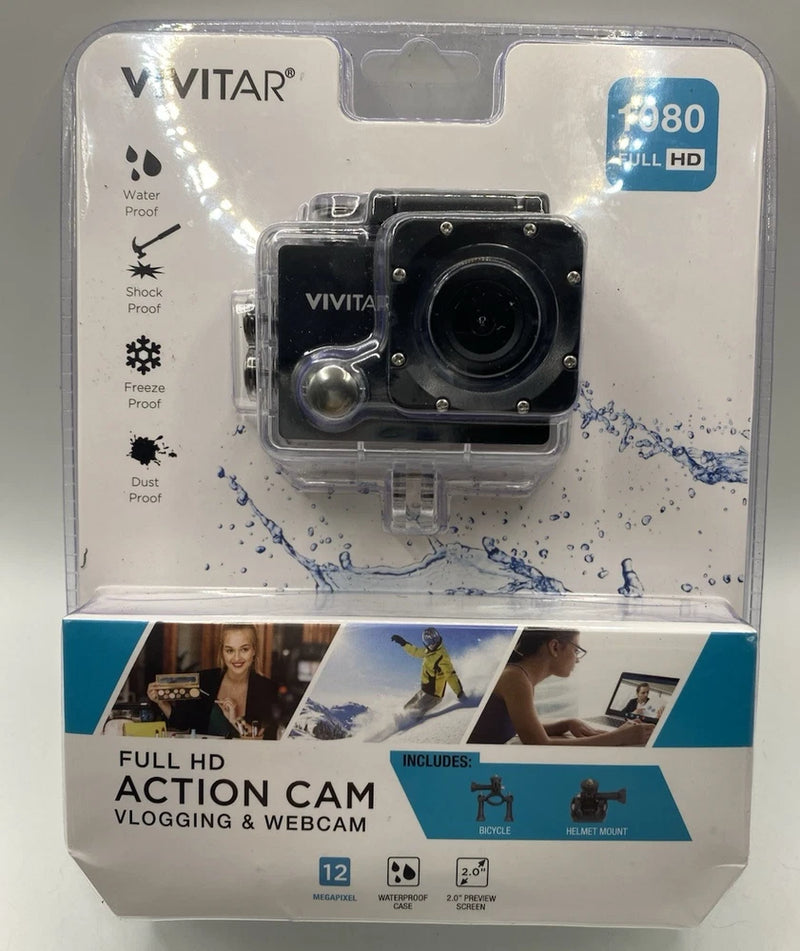 Vivitar DVR 786HD Full HD Action Cam Vlogging & Webcam