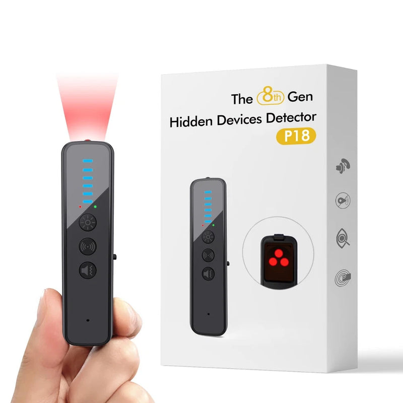 abyliee Upgraded Hidden Camera Detector - AI-Powered Anti-Spy Device, Black
