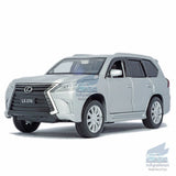 1/32 Lexus LX570 Off-road Model Car Diecast Toy Vehicle Collection Gift Silver Battery