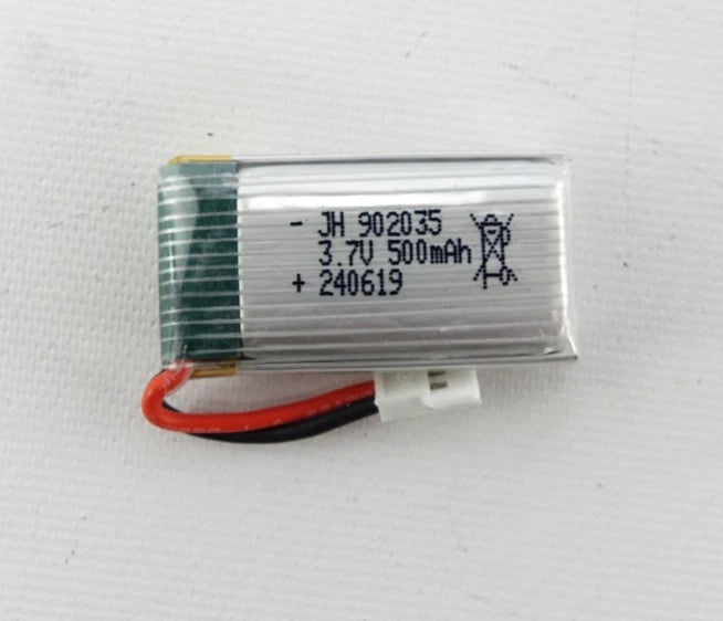 3.7v Lipo Battery 500Ah  40mm x 20mm x 5mm Battery