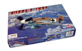 Bf109G-2/TROP 1/72 aircraft model kit box with artwork and assembly guide details