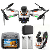Drone with Camera for Adults 4K, RC Drones LCD Screen silvery