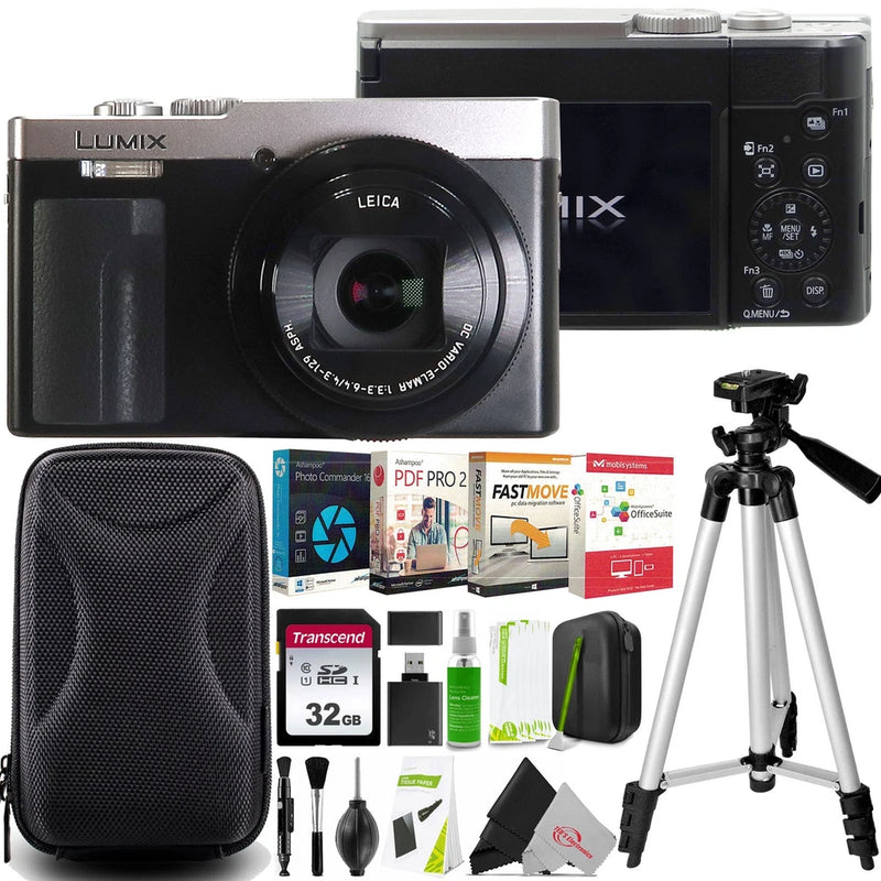 Panasonic Lumix ZS99 20.3MP Digital Camera (Silver) Advanced Accessory Bundle