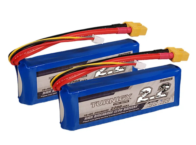 2pk Turnigy 2200mah 3S 25C Lipo Batteries Pack of Two