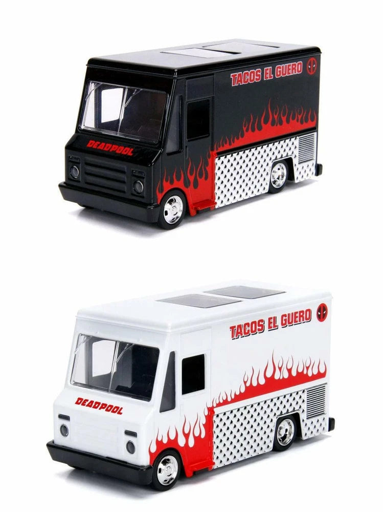 DEADPOOL DIECAST TOY CAR PACKAGE - TWO 1/32 SCALE DIECAST MODEL CARS