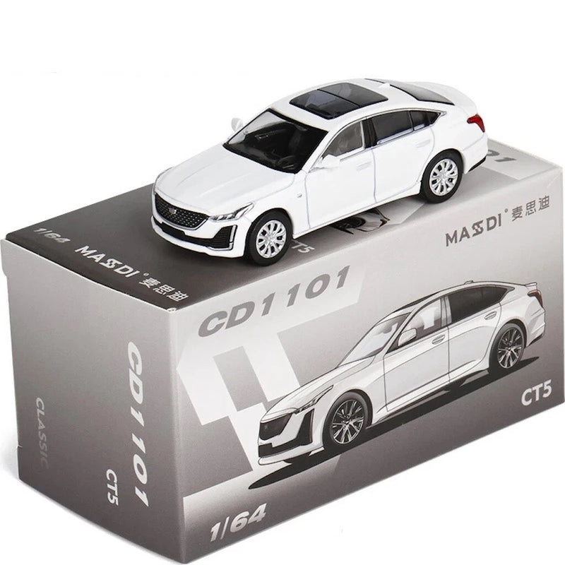 EY Masdi 1:64 White CT5 Sedan Sports Model Diecast Display Car