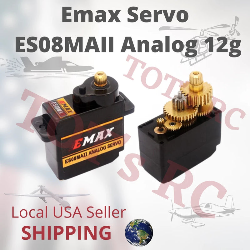 EMAX ES08MAII Mini Servo Metal Gear Analog Servo for RC Airplane Car Heli 12g