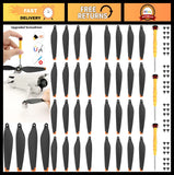 32 Pcs Low-Noise Quick-Release Drone Propellers for Mini 4 Pro & Mini 3 Pro