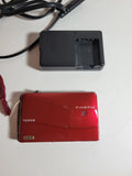 Fujifilm FinePix Z700EXR 12MP Digital Camera - Red - w/ Charger, Working