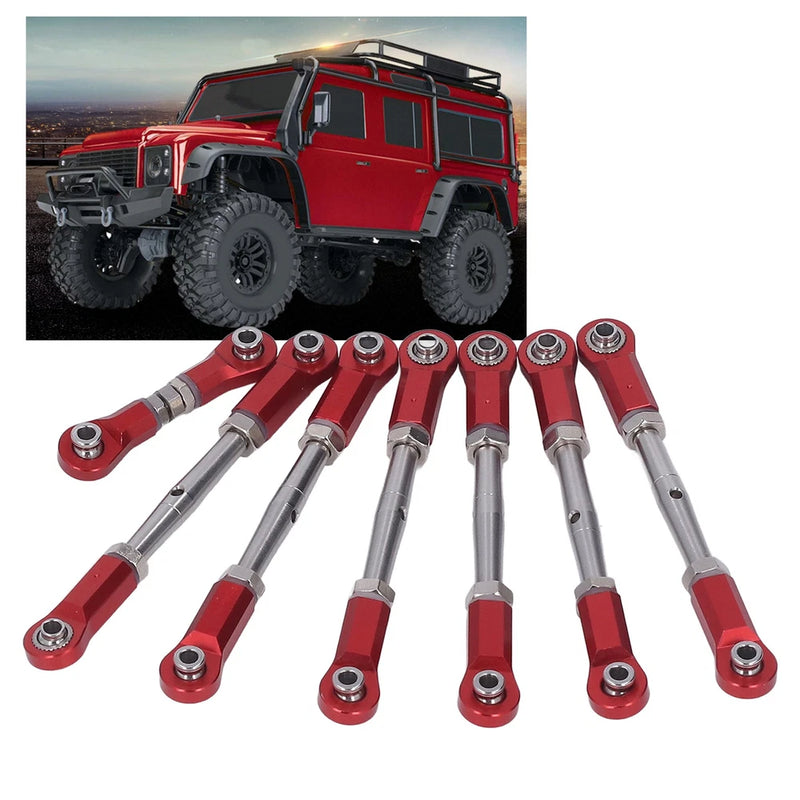 7PCS Metal Adjustable Tie Link Rod For 1/10 RC Car Adjustable Tie L NDNZ