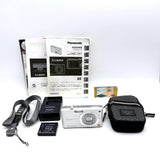 Panasonic LUMIX DMC-FX35 White 10MP Leica Lens 10x Zoom w/Acc Japan