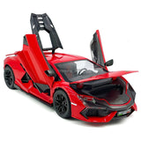 1/24 Lamborghini Revuelto Model Car Diecast Toy Vehicle Kids Toys Boys Gifts Red Battery