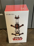 Star Wars 74-Z speeder bike battling drone in retail box