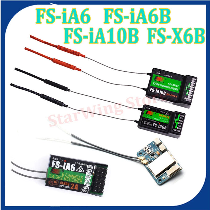 FlySky FS-iA6B FS-iA10B FS-X6B Receiver 2.4G for FPV Drone FS-i6 i6X i6S i10