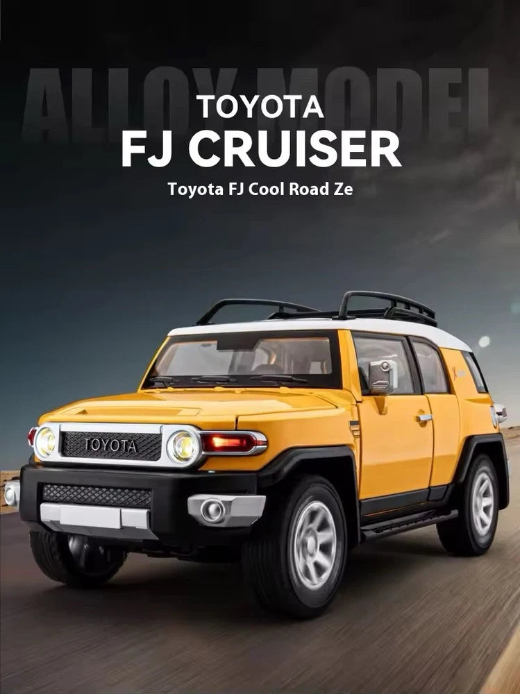 New 1:24 FJ Cruiser Off Road SUV Alloy Diecast Model Car Hobby Collection Gift