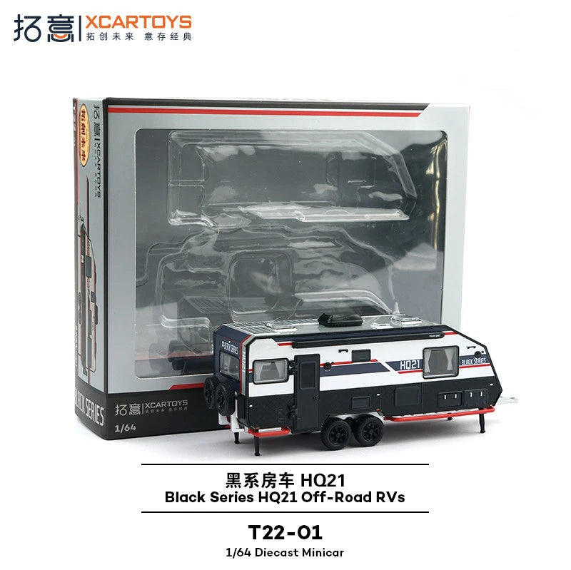 Xcartoys 1/64 Scale Black Series HQ21 Off Road Trailer RV Diecast Model Car Gift