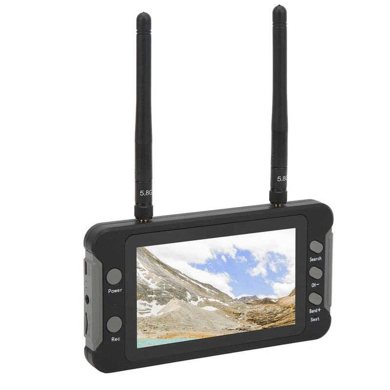 4.3 Inch 5.8GHz 40CH DVR Function FPV Receiver Monitor For RC Drone Easy To Use