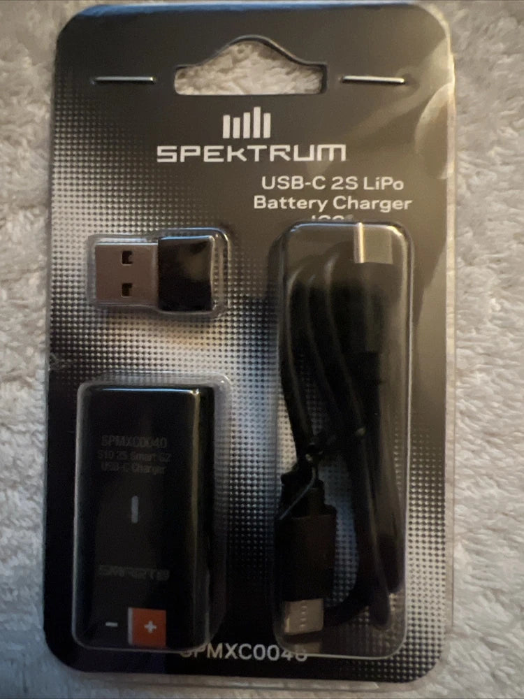 Spectrum 2s Smart Charger Lipo Battery USB Spmxc0040 Armma Grom Typhoon 2s Battery