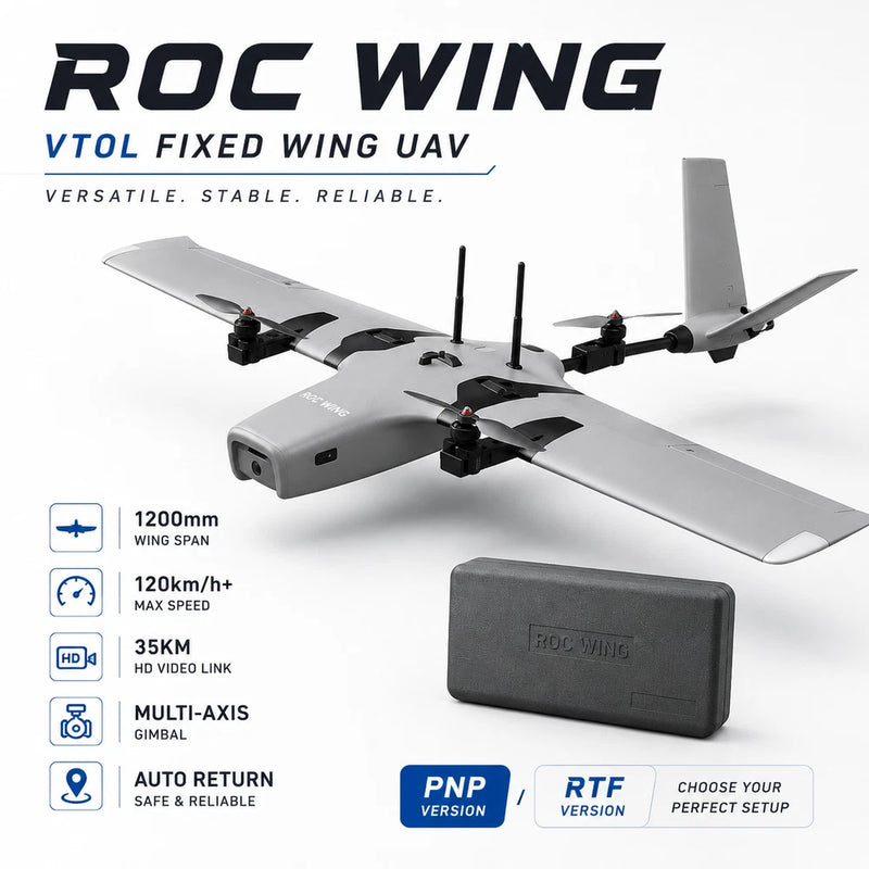 ArgusFPV VTOL Fixed Wing FPV Drone RTF PNP DJI O4 Easy Beginner Long Range UAV