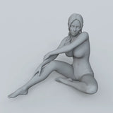 1/24 Resin Figure Sexy Beauty Sitting Girl Car Girl Model Unpainted Unassembled