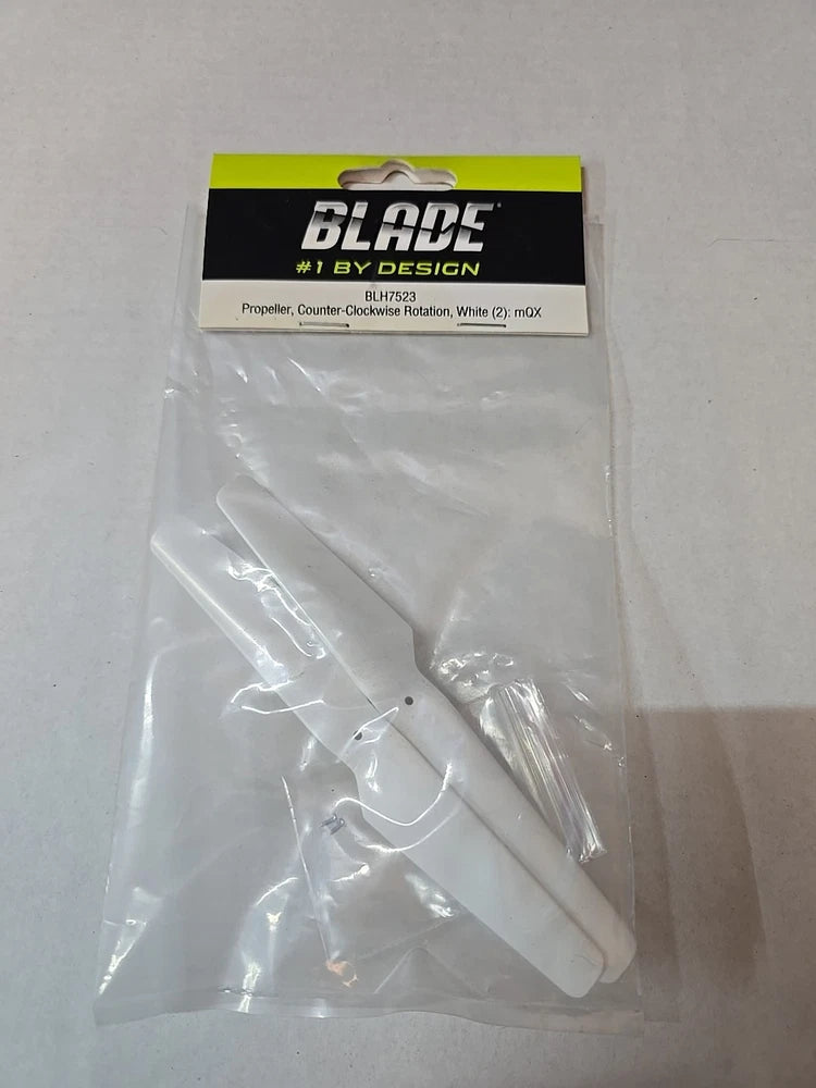 Blade BLH7523 White Propeller Set, Counter-Clockwise Rotation (2): mQX