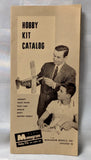 Beige hobby kit catalog booklet with “HOBBY KIT CATALOG” text and illustrated people