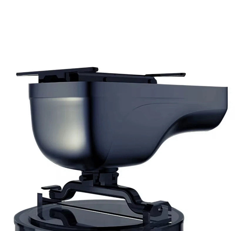 Drone water sampling sampler hopper in dark gray with mounting base
