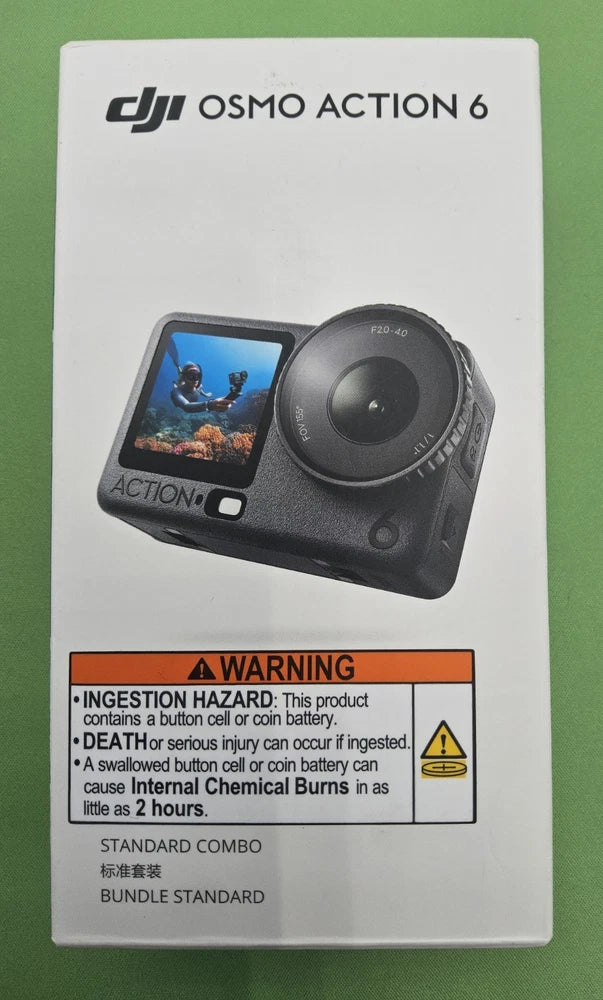 DJI Osmo Action 6 Standard Combo Variable Aperture Sports Camera New